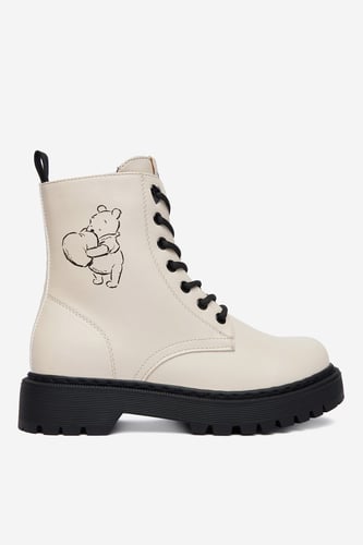 Šněrovací vyšší obuv Winnie The Pooh CEO-CS-AW26-238WTP Krémová