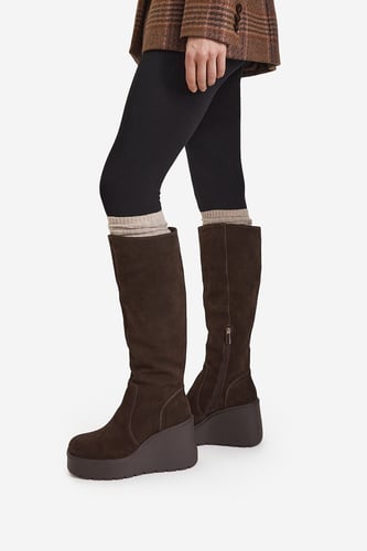 Kozačky Badura C-JANE-HY60195-15 Tmavě hnědá