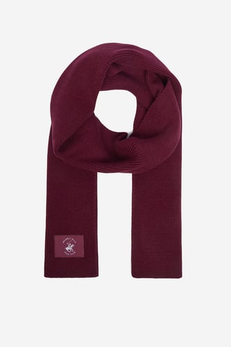 Ženski šal BEVERLY HILLS POLO CLUB CWBEO-BHPC-W4-001-AW26 Bordo rdeča