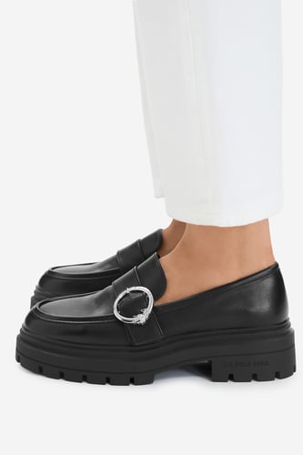 Mokasinke U.S. POLO ASSN. EO-SVETA001W/GY1 Črna