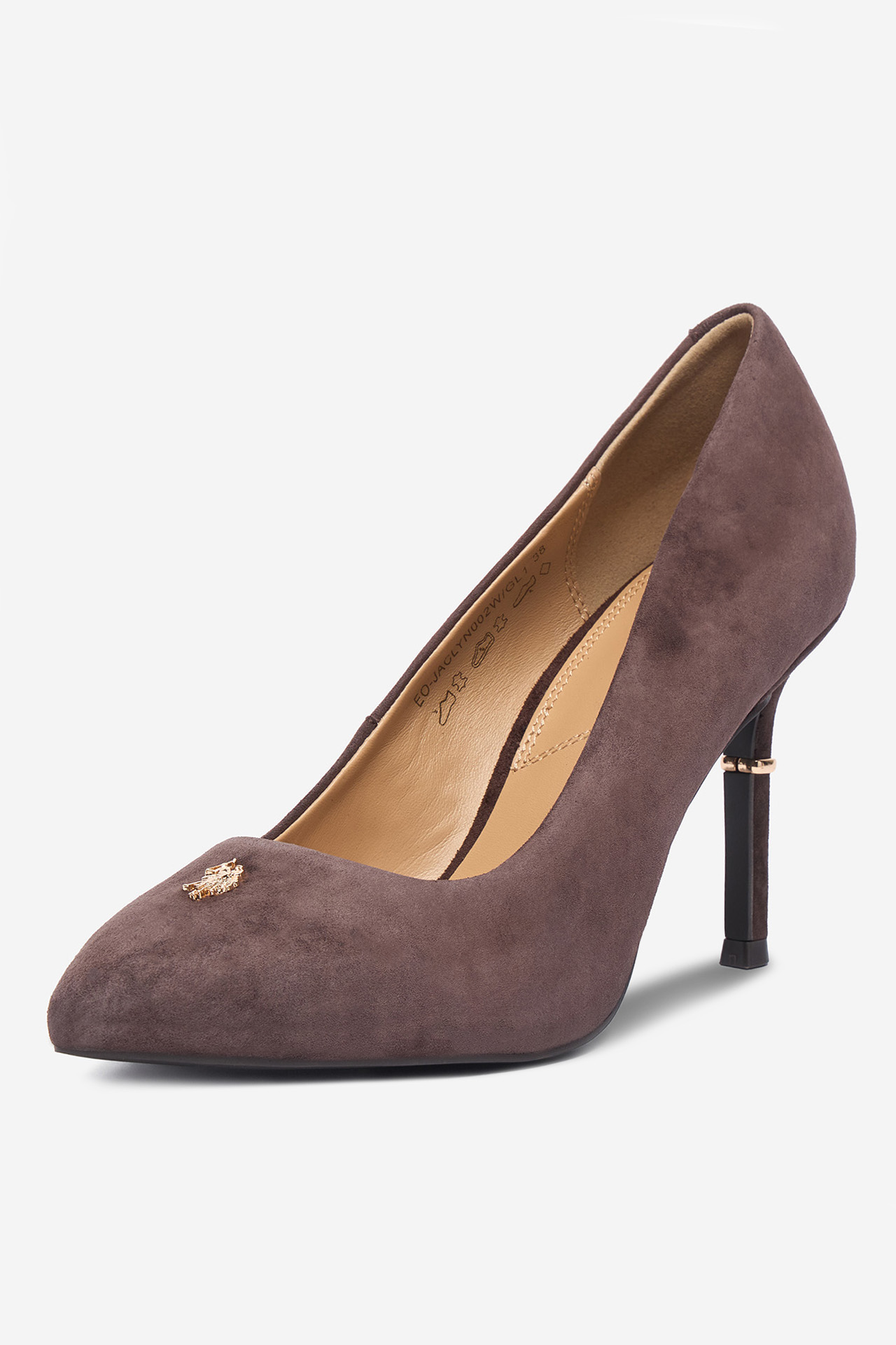 Čevlji z visoko peto Rjava