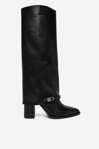 Škornji NINE WEST CEO-ABRA-01 Črna