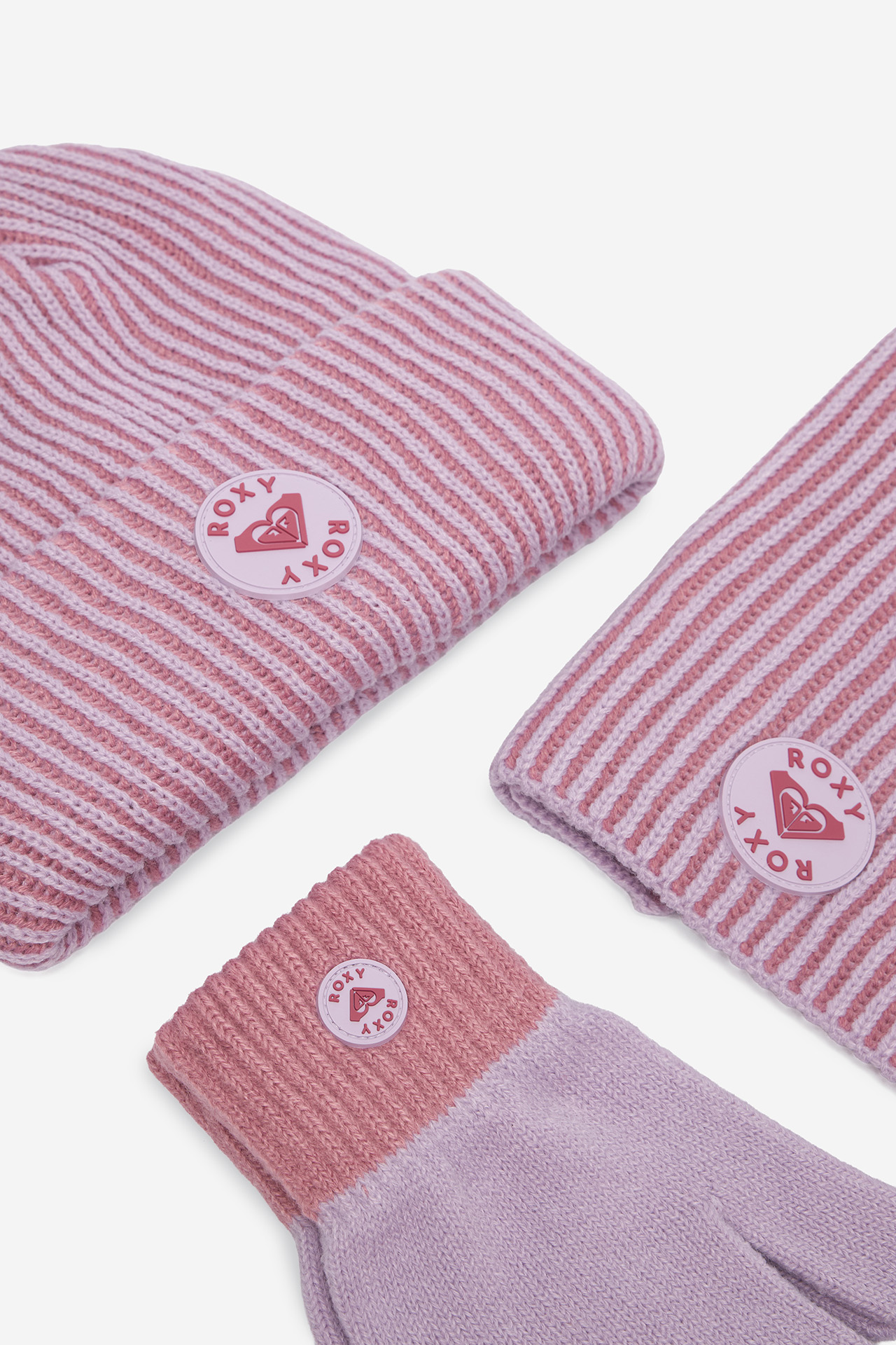 Set kapa, šal in rokavice Fuchsia