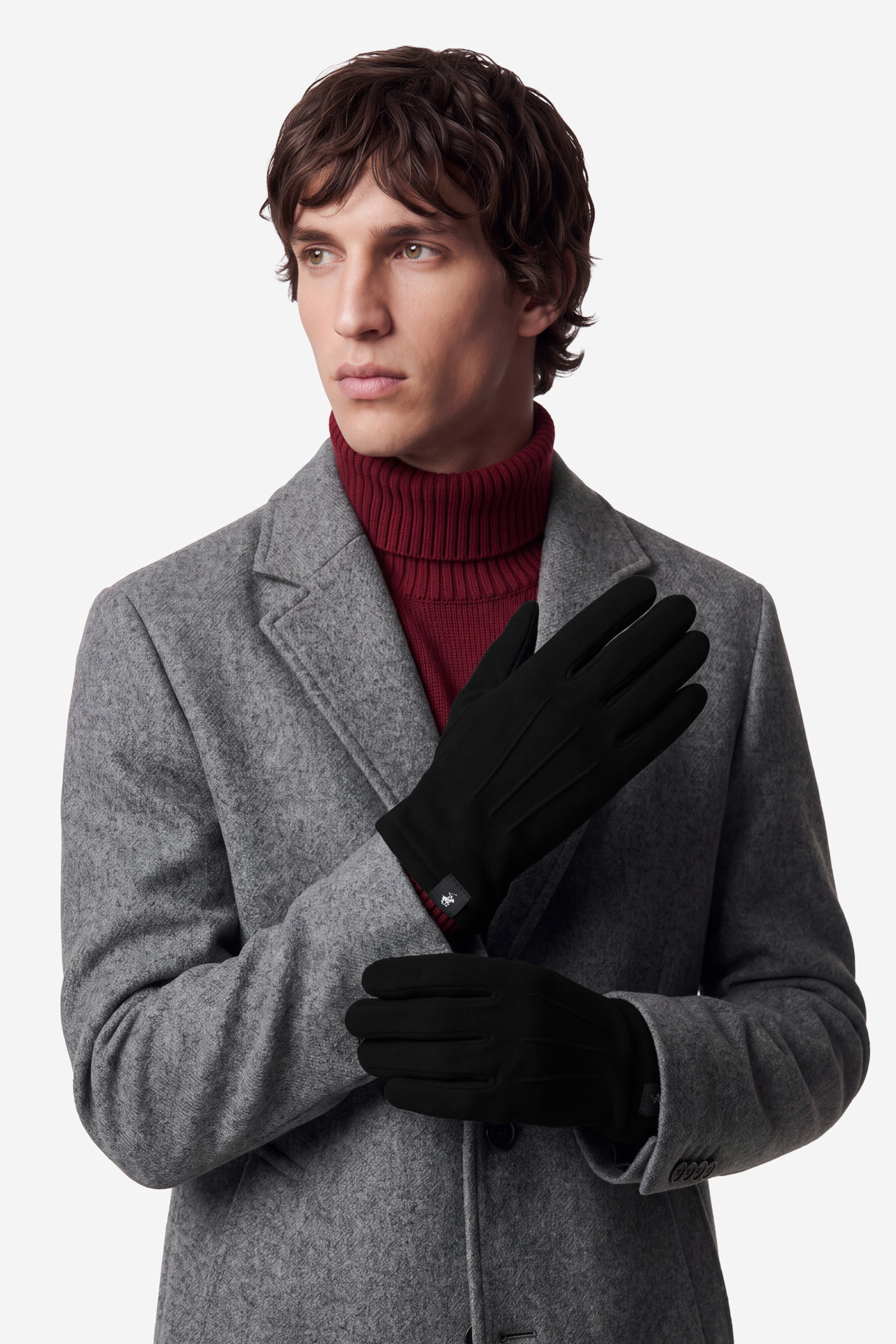 Rękawiczki męskie Beverly Hills Polo Club CWBEO-BHPC-M6-011-AW26 Czarny