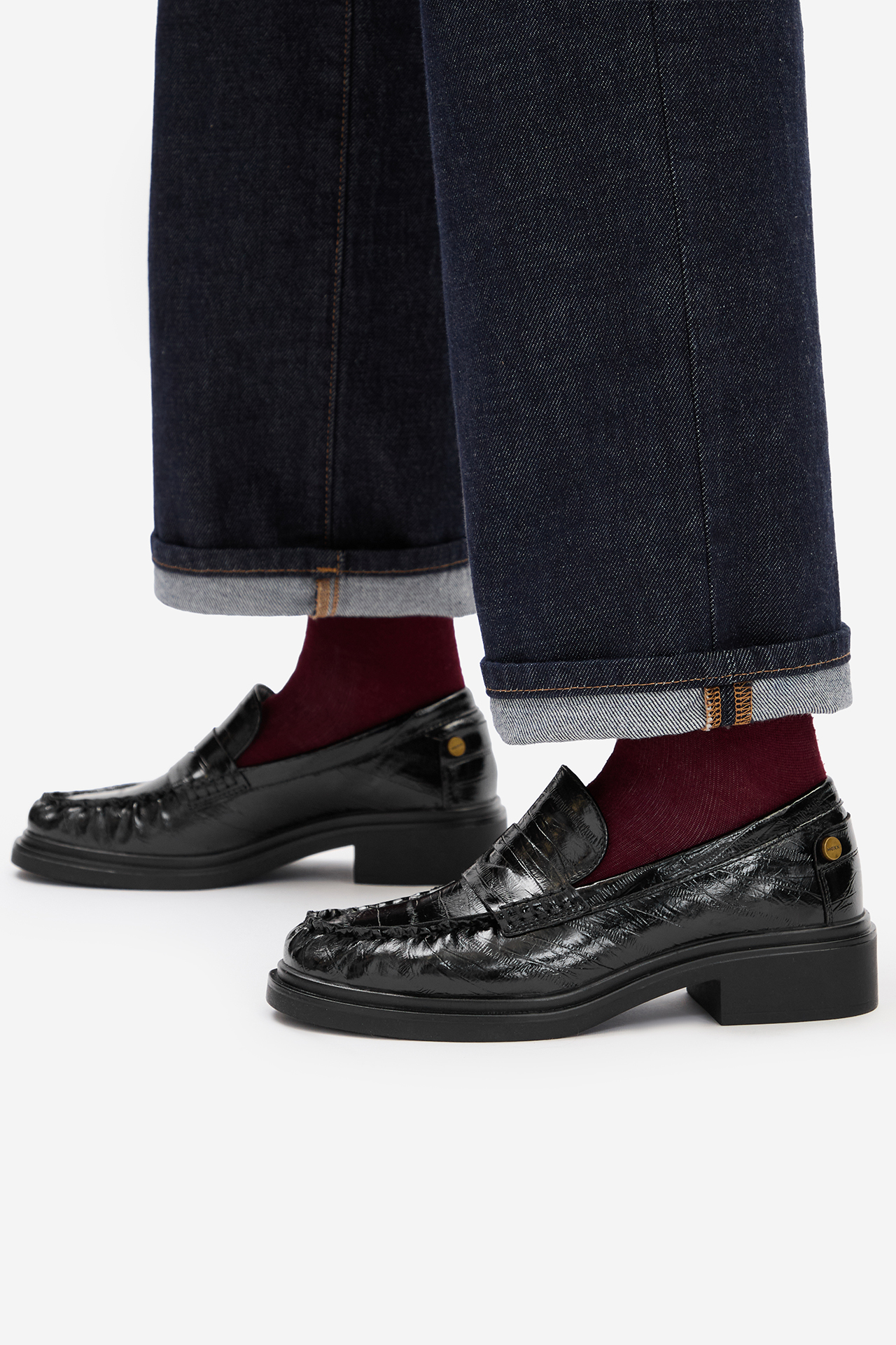 Loafersy Černá