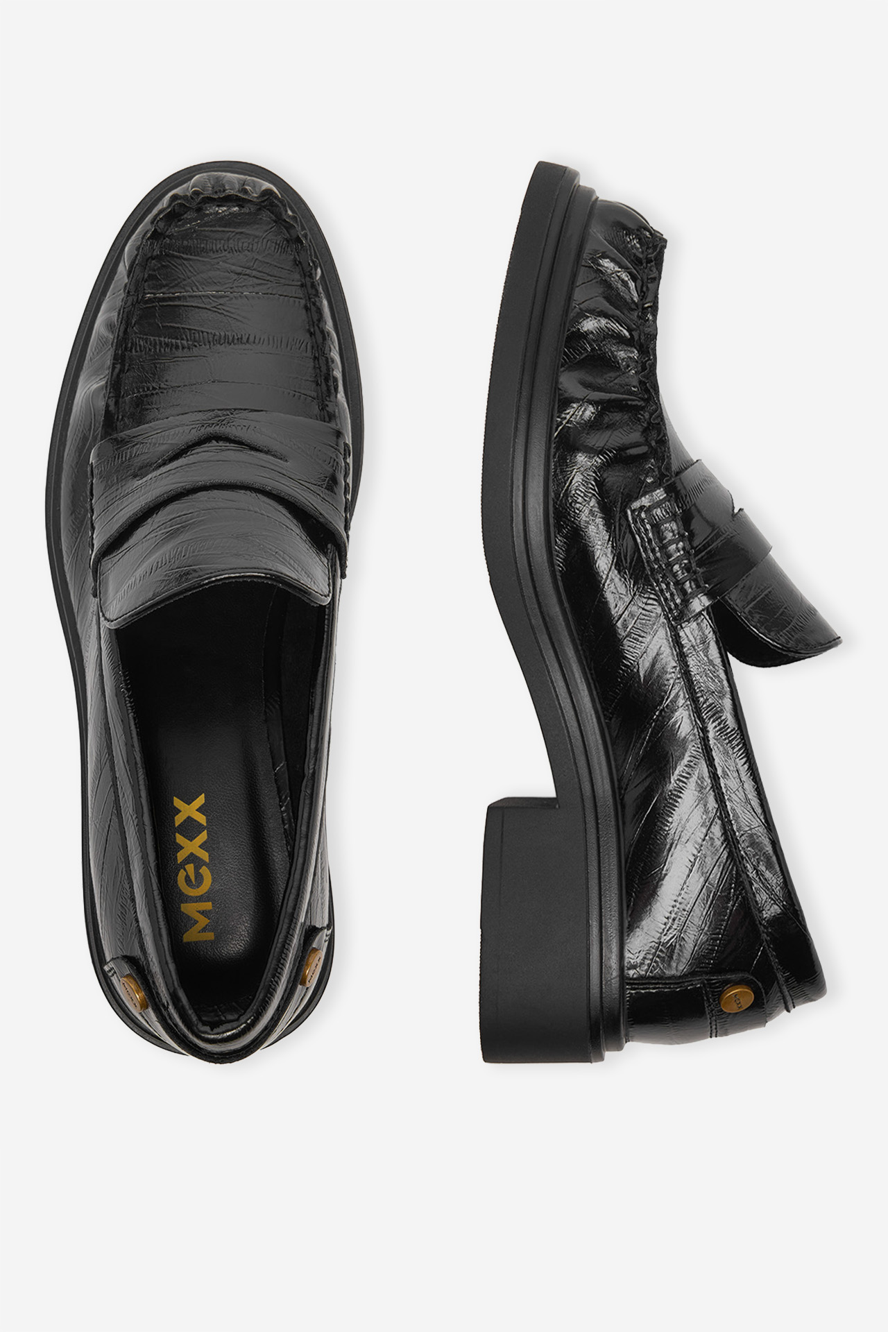 Loafersy Černá