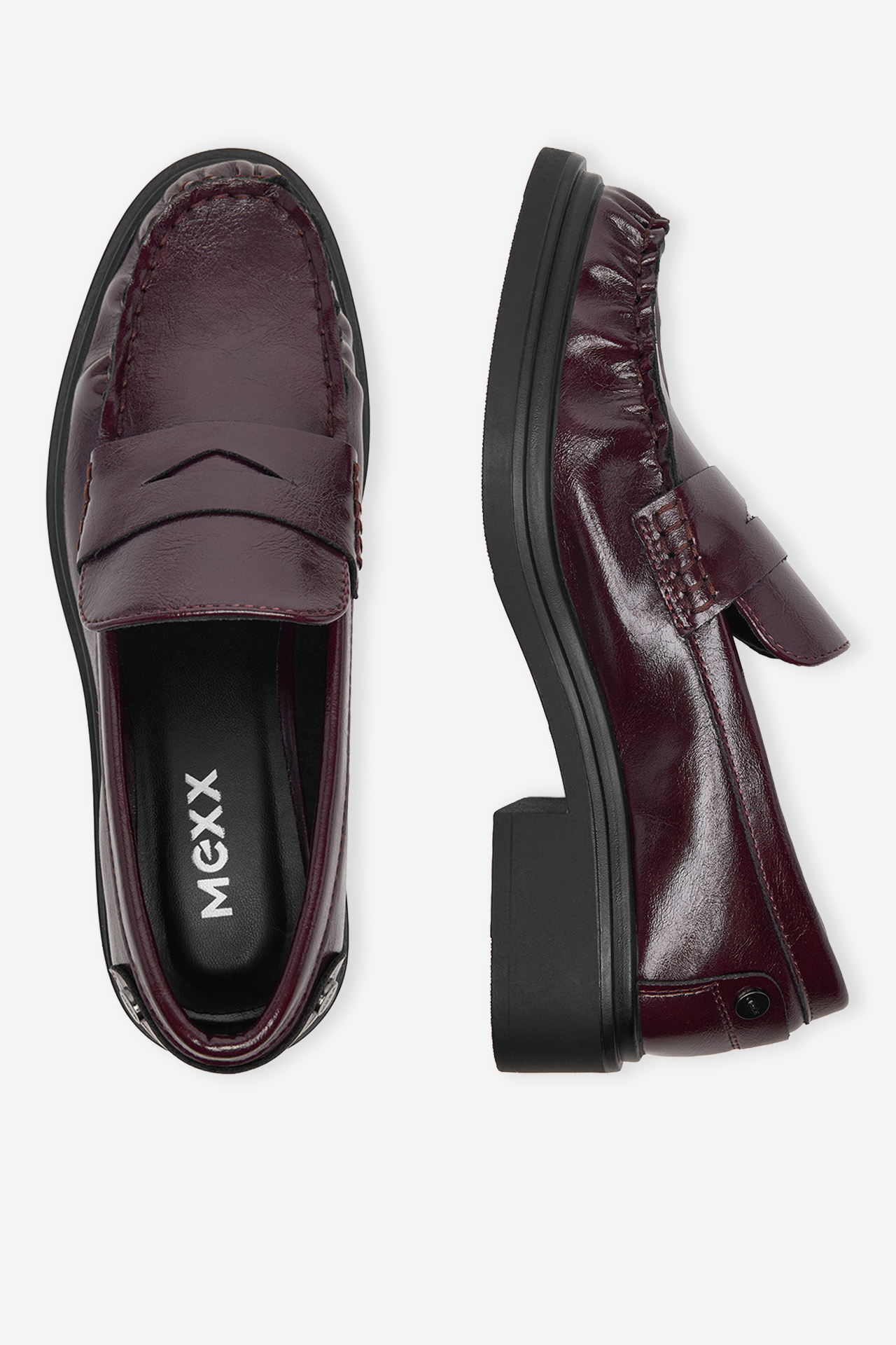 Loafersy Vínový