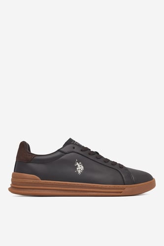 Polobotka U.S. POLO ASSN. EO-SANDRO001M/GY1 Tmavě hnědá
