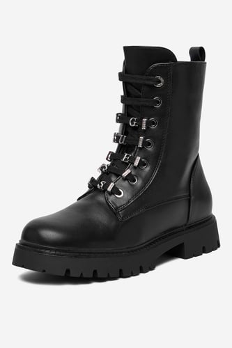 Šněrovací vyšší obuv GUESS CEO-CS6729-14 Černá