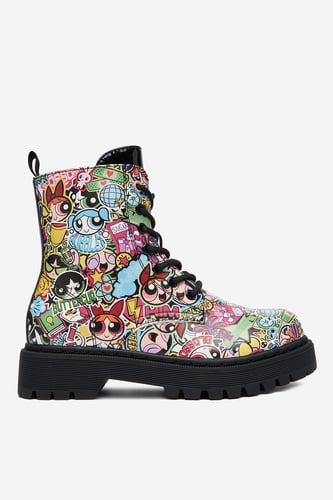 Šněrovací vyšší obuv POWERPUFF GIRLS CEO-CS-AW26-123PPG Mnohobarevný