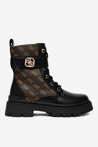 Šněrovací vyšší obuv GUESS EO-CS6795-01 Černá