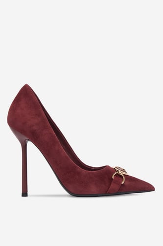 Čevlji s peto EVA MINGE EO-LILA-1677-13-3S Bordo rdeča
