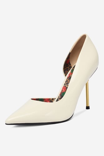 Pantofi cu toc EVA MINGE EO-ZIA-24178-21 Crem