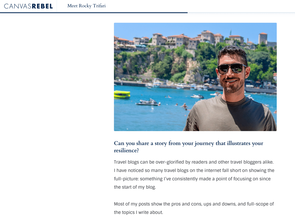 Canvas Rebel:
Meet Rocky Trifari