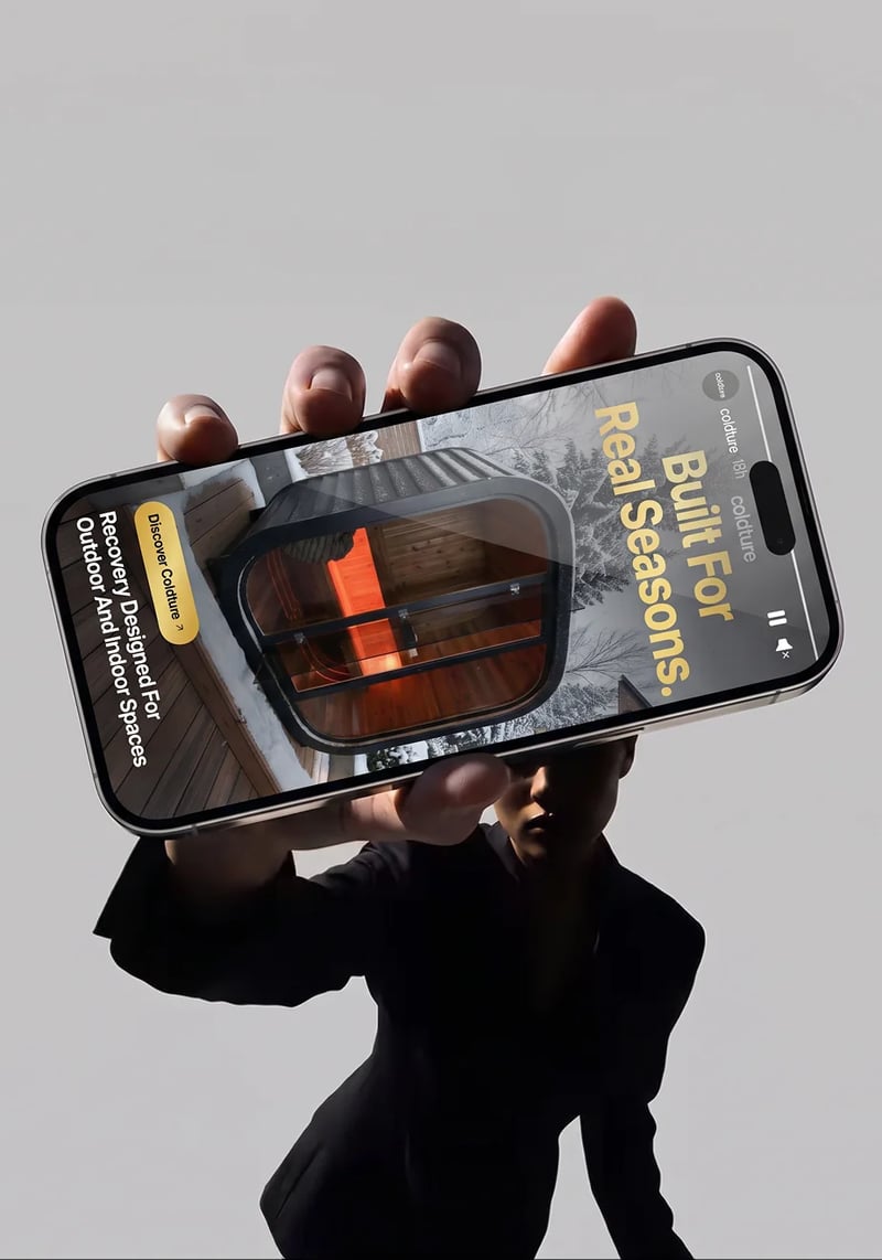Coldture ad on a phone