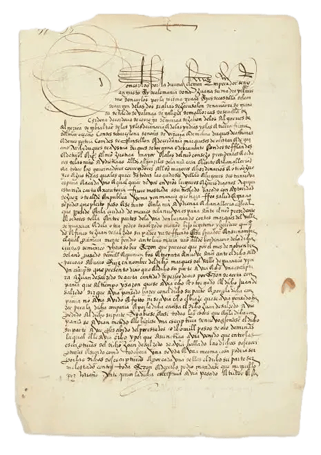 Cort\u00E9s' letter to the King of Spain