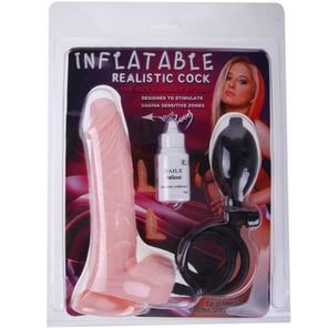 Inflatable Realistic Dildo With Suction Cup 15 CM