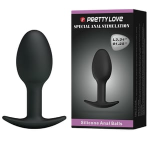 Plug Anal Silicona 6.5 CM Negro