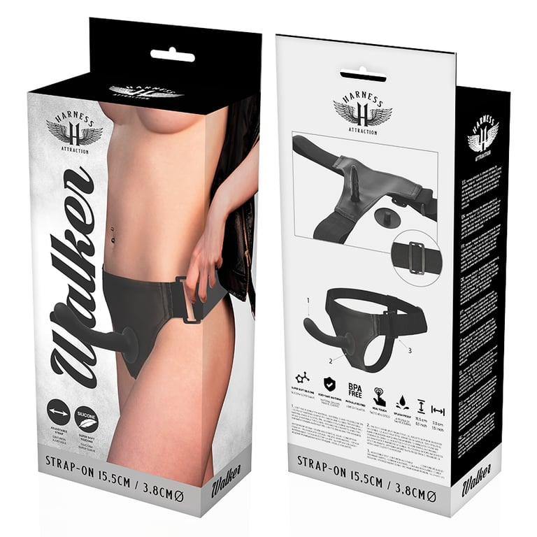 Harness Attraction - Rnes Silicone Walker G-spot 15.5 CM -o- 3.8 CM