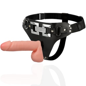 Harness Attraction - Arnés Deluxe Con Vibración Realístico 18 CM -o- 4.5 CM
