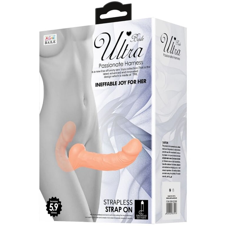 Ultra Passionate Dildo With Harness Without Support