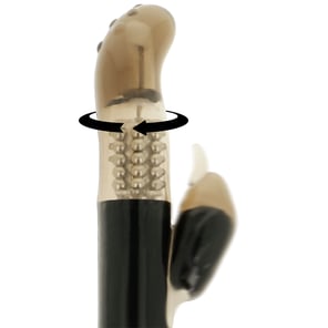 Vibrador Rotador Con Estimulador Clitoris Delfin