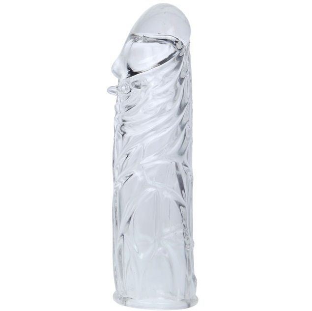 Lilac Cover For The Penis In Adaptable Silicone 13 CM