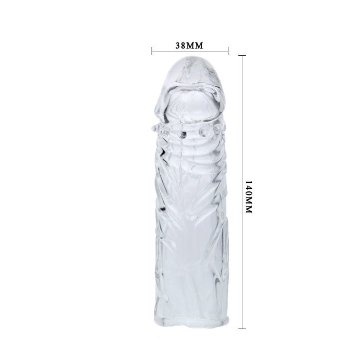 Lilac Cover For The Penis In Adaptable Silicone 13 CM