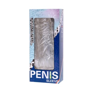 Lilac Cover For The Penis In Adaptable Silicone 13 CM