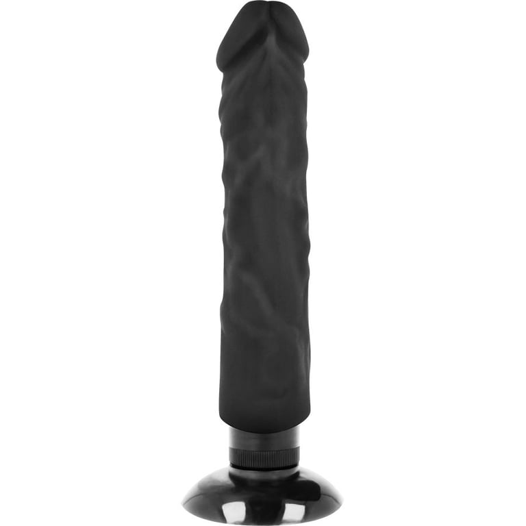 Realistic Vibrator 2-1 Black 20 CM -o- 4 CM