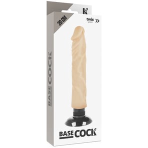 Vibrador Realístico 2-1 Natural 20 CM -o- 4 CM
