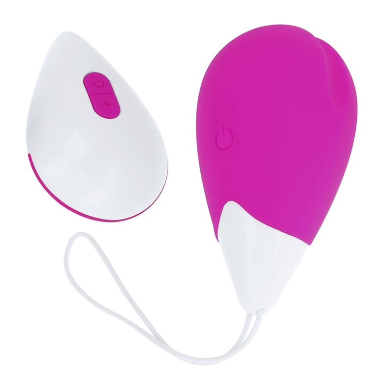 Huevo Vibrador 10 Modos Lila Y Blanco