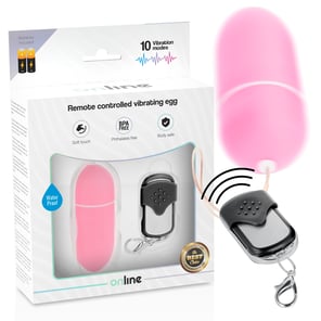 Online - Huevo Vibrador Control Remoto L Rosa