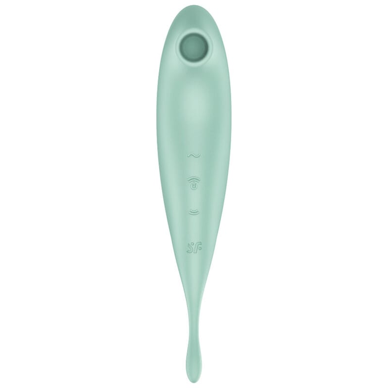 Satisfyer - Twirling Pro+ Air Pulse Stimulator & Vibrator App Green