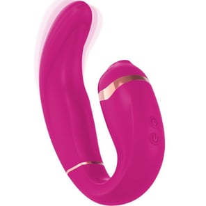 Succionador de Clítoris y Estimulador Punto G Adrien Lastic My·g Rosa Vibrador Recargable para Placer Femenino