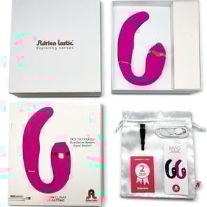Succionador de Clítoris y Estimulador Punto G Adrien Lastic My·g Rosa Vibrador Recargable para Placer Femenino