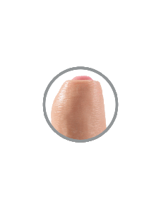 King Cock - Realistic Dildo Uncut Flesh 23 CM