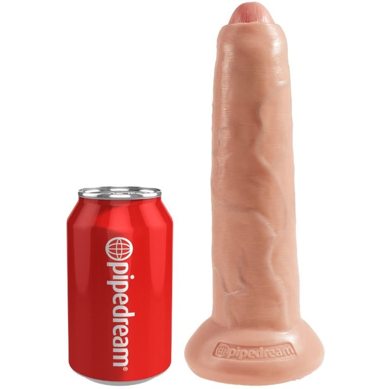 King Cock - Realistic Dildo Uncut Flesh 23 CM