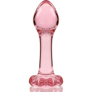 Modelo 2 Plug Cristal Rosa 11 CM -o- 3.5 CM