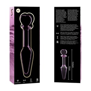 Modelo 7 Plug Cristal Rosa 13.5 CM -o- 3 CM