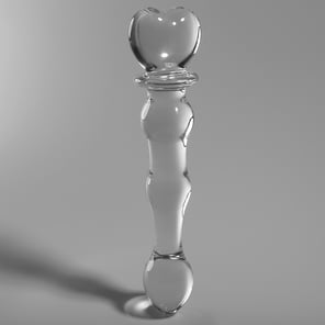 Modelo 21 Dildo Cristal Transparente 20.5 CM -o- 3.5 CM