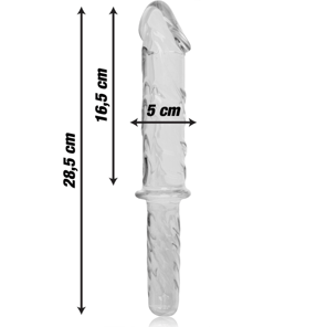 Modelo 24 Dildo Cristal Transparente 28.5 CM -o- 5 CM