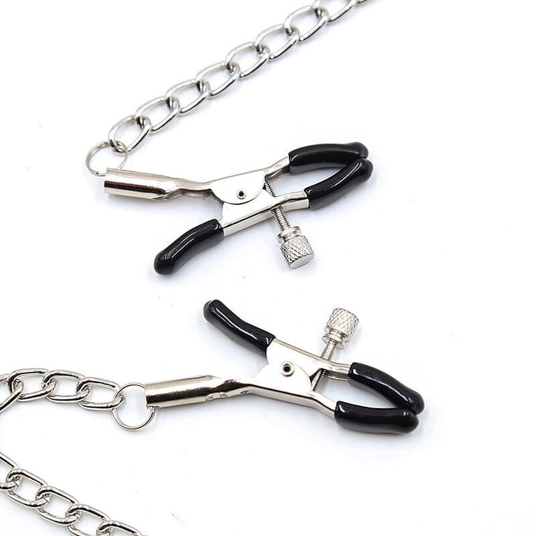 Fetish Black Ball Gag With Nipple Clamps