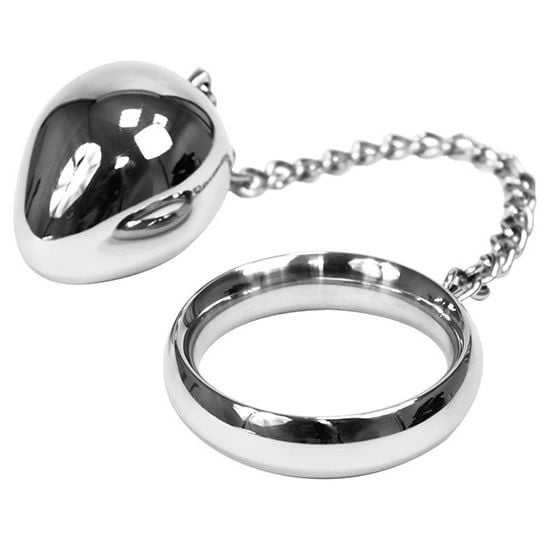 Cock Ring 40mm + Chain With Metal Ball