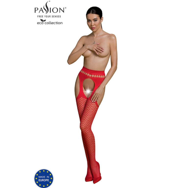 Eco Collection Bodystocking Eco S002 Rojo