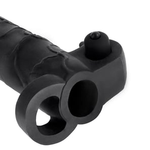 Fantasy X- Tensions - Extension Para El Pene Con Vibrador Real Feel 2 Negro