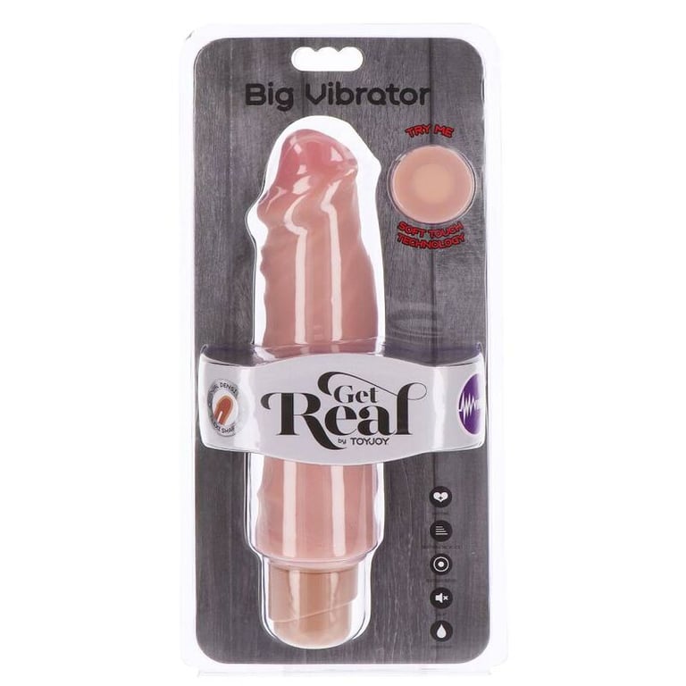 Dual Density Big Vibrator 20,5 CM Skin