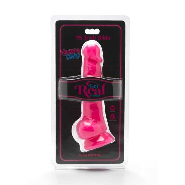 Happy Dicks 19 CM With Balls Pink