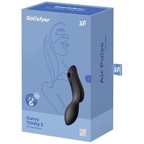 Satisfyer - Curvy Trinity 2 Air Pulse Vibrator Black