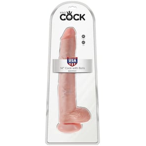 King Cock - Dildo With Balls 35.6 CM Flesh